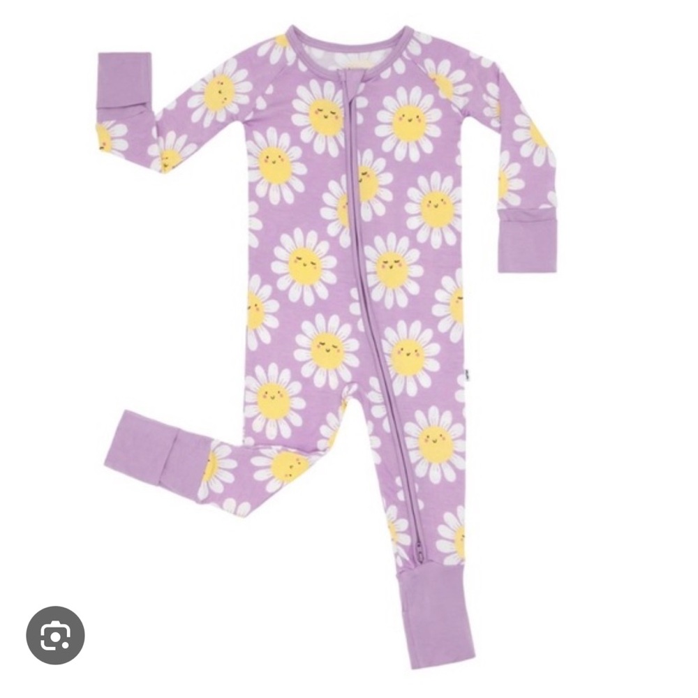 Little Sleepies Flower Power Print zippies pajamas newborn like new
